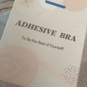 Adhesive strapless bra